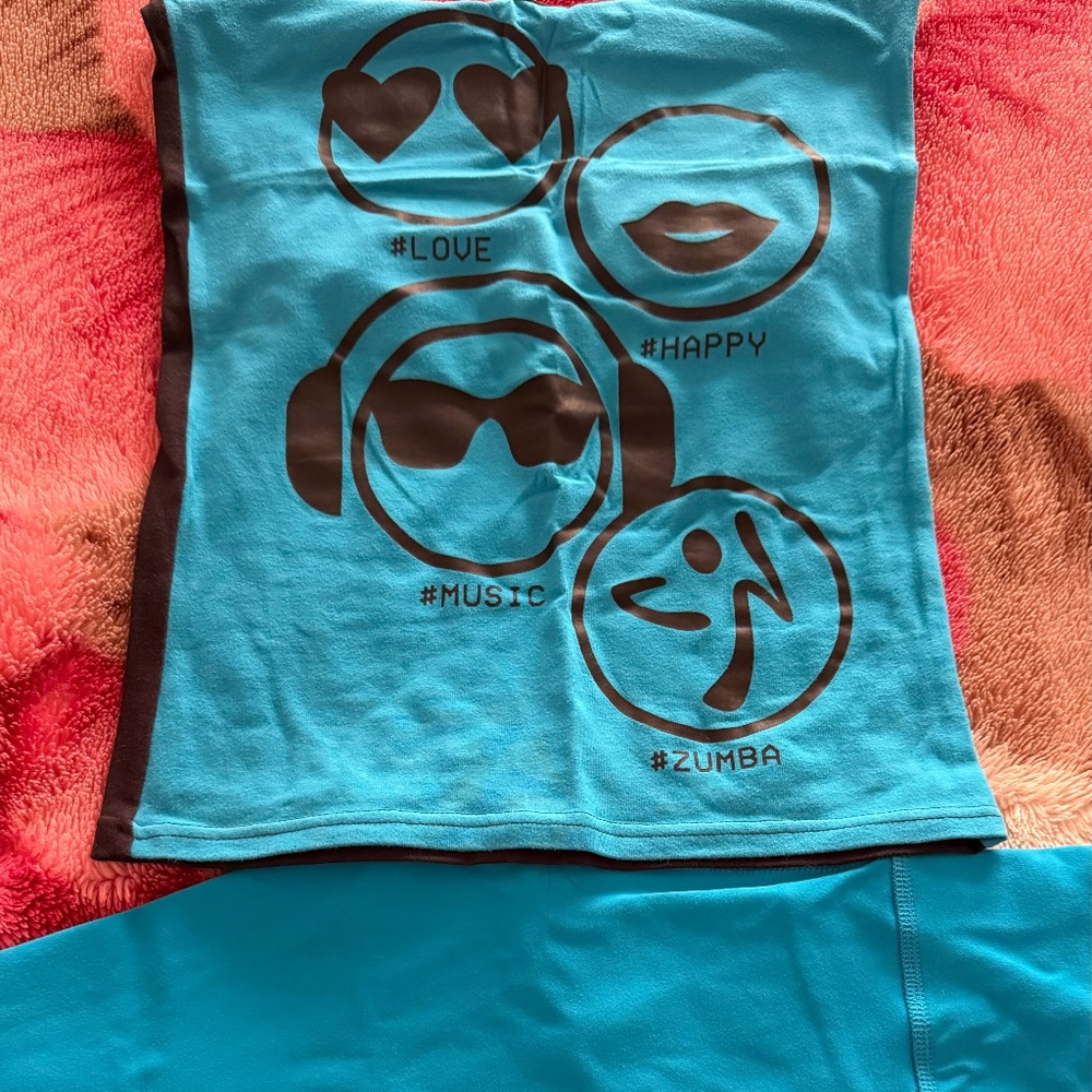 Zumba Top+Leggings Bundle, Size XS